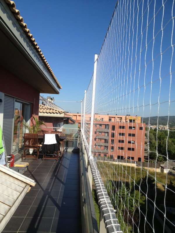 Malla de seguridad para balcones y terrazas